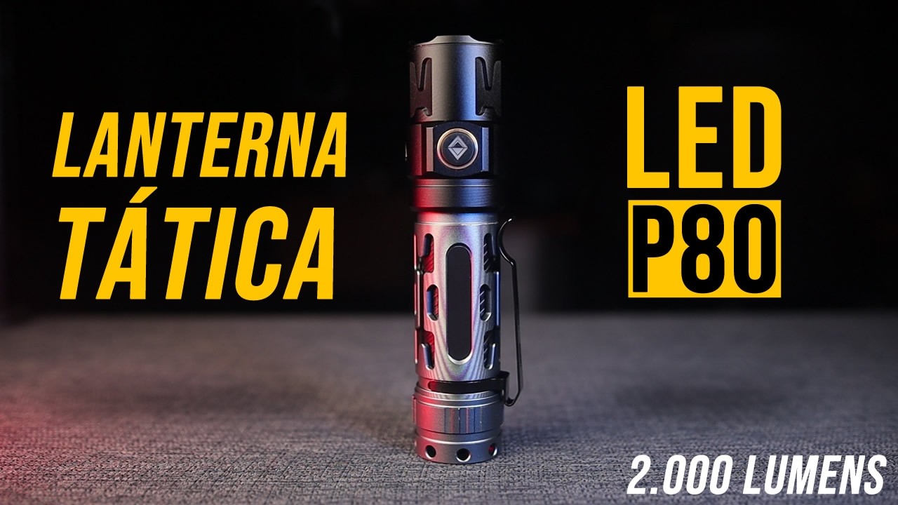 Lanterna Tática LED P80 - 2.000 Lumens - TioChicoShop