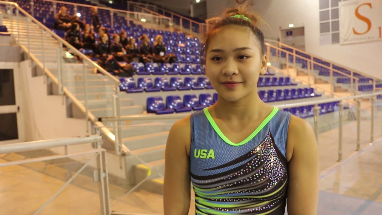 Interview   Sunisa Lee USA   Training Day 3, 2019 City of Jesolo Trophy