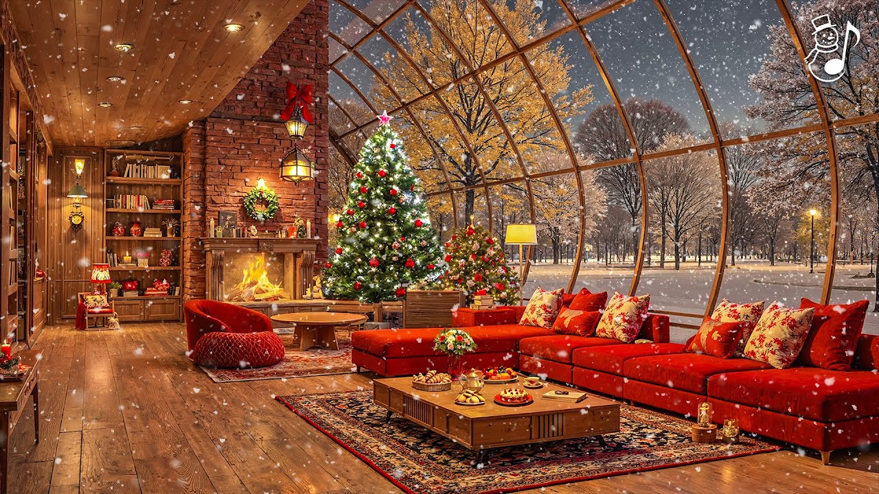 Relaxing Christmas Music with Fireplace Ambience🎄Merry Christmas 2026🎅 Top Christmas Songs Playlist