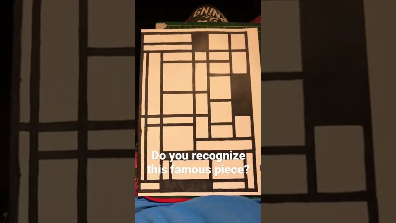 Color by number famous art page 3- piet mondrian pattern