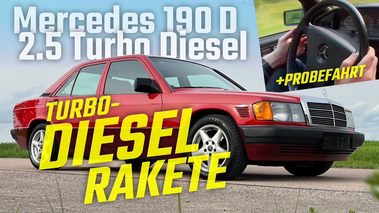 Mercedes w201 (1991) 190 D 2.5 Turbo Diesel – 5-Zylinder TurboDiesel Oldtimer 