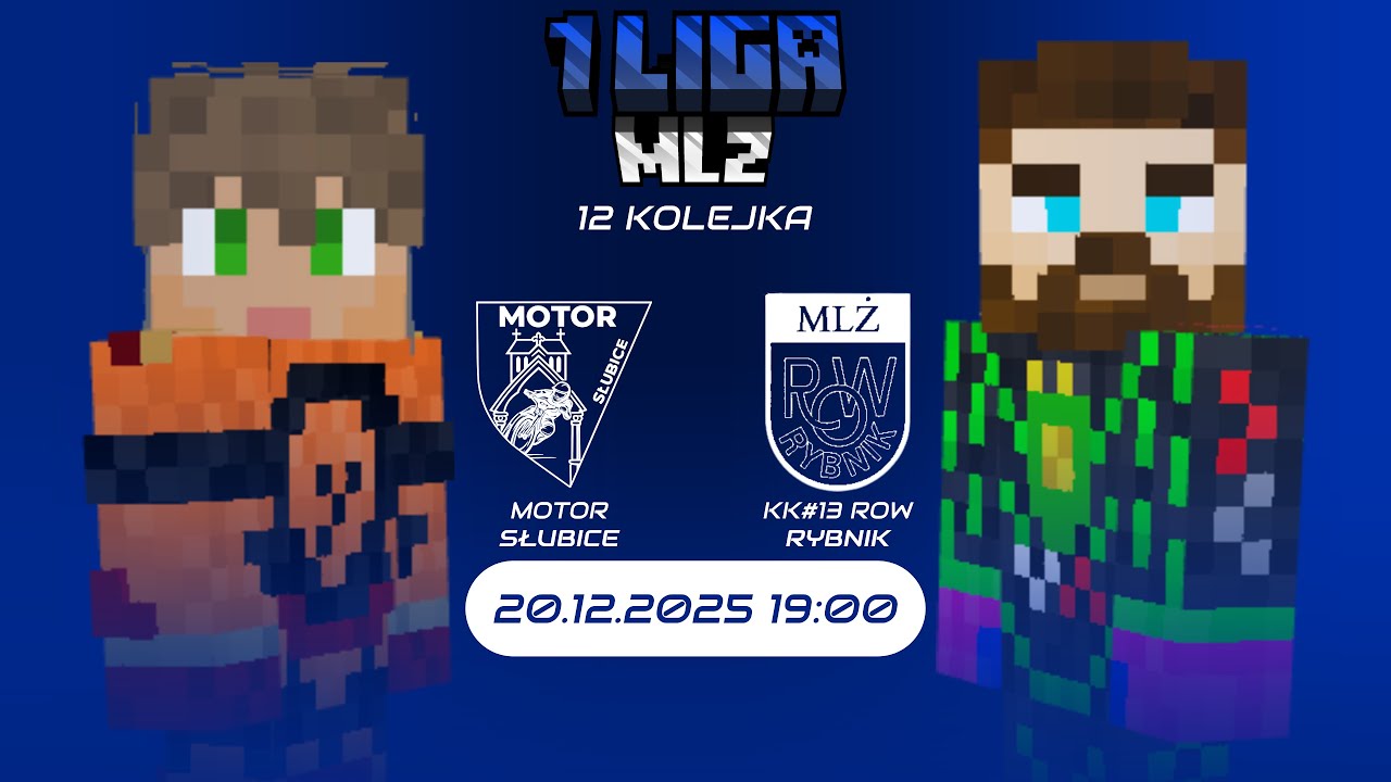 Motor Słubice vs ROW Rybnik - Live - Minecraftowa Liga Żużlowa