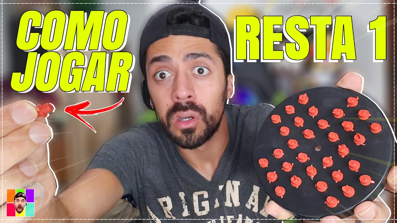 RESTA1 para Iniciantes | Como JOGAR RESTA UM, Regras, Qual o Objetivo, Classifica&ccedil;&atilde;o ( F&Aacute;CIL )