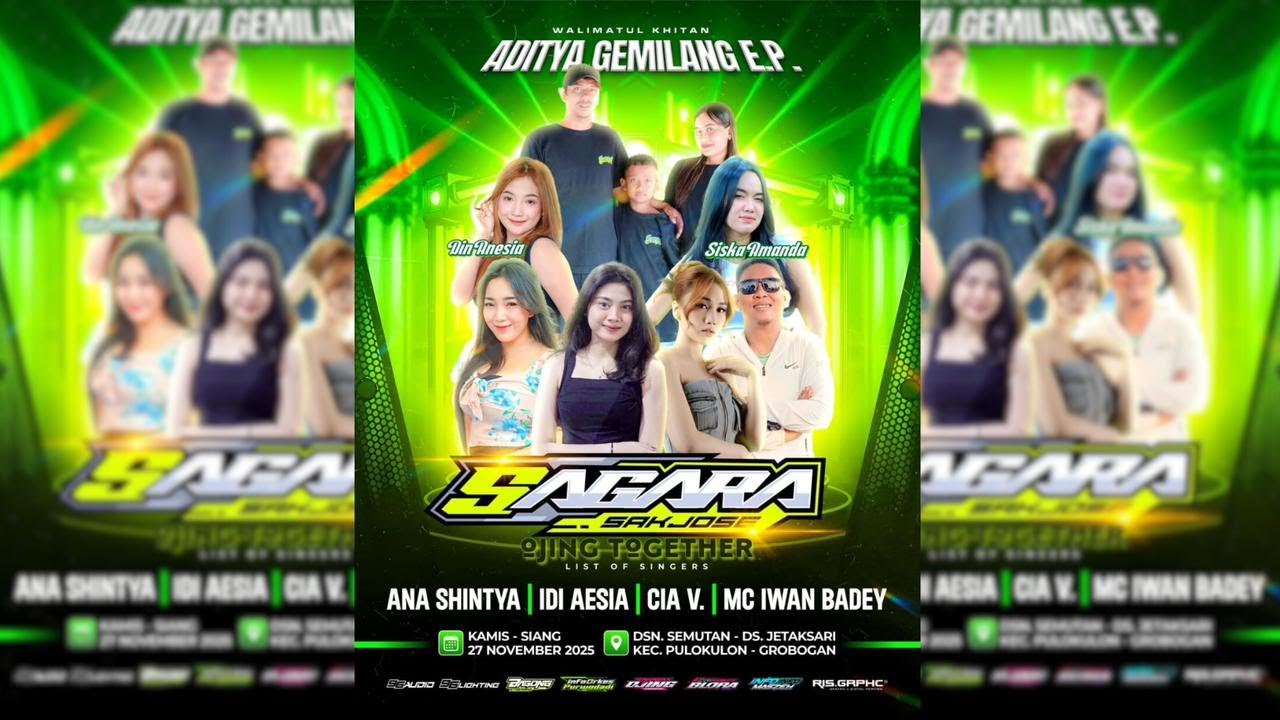🔴#LIVE SAGARA MUSIC - WALIMATUL KHITAN - JETAKSARI PULOKULON - 96 AUDIO  - 27 NOVEMBER 2025