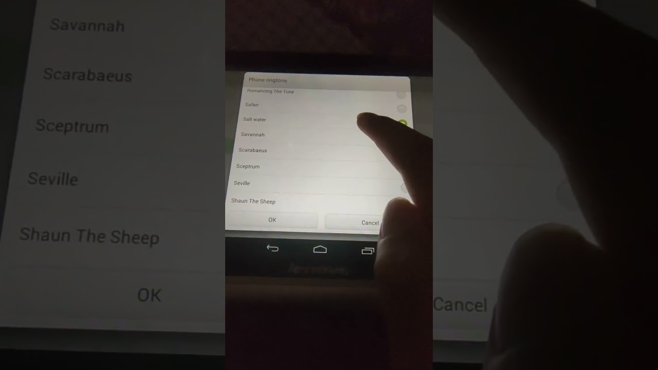 lenovo yoga tab 8 ringtone,notifications and alarm stock