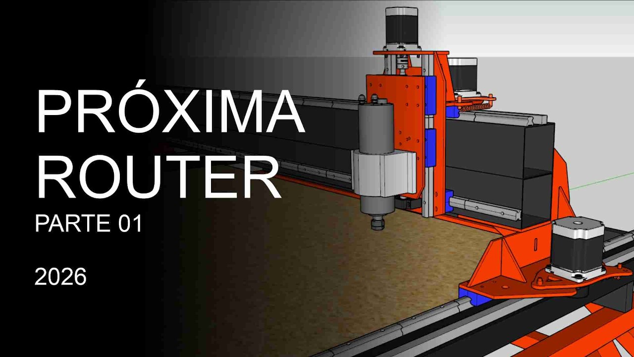 Novos Pórticos para Router CNC (2x3 metros) para Guia Linear de 20mm.