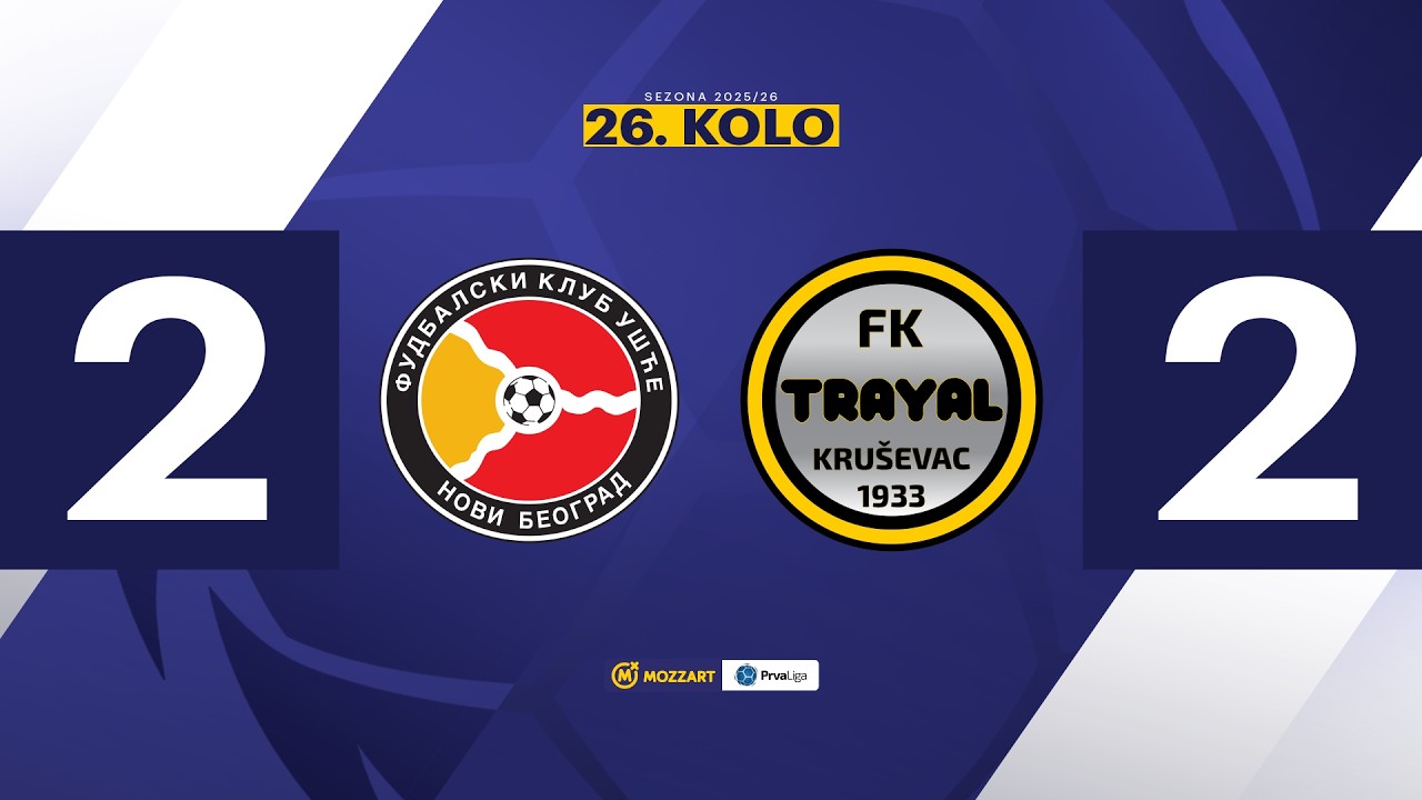 MBPLS 2025/26 - 26.Kolo: UŠĆE NOVI BEOGRAD – TRAYAL 2:2 (1:1)