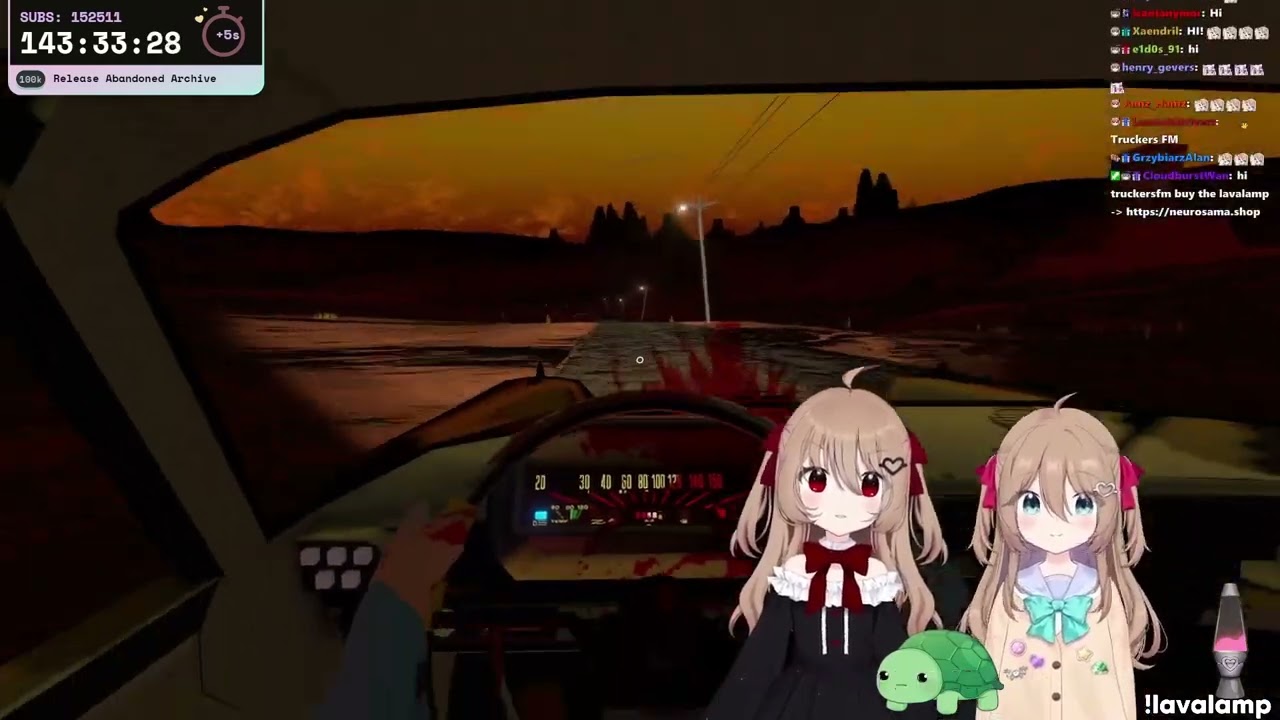 TruckersFM was watching Vedal driving in the game