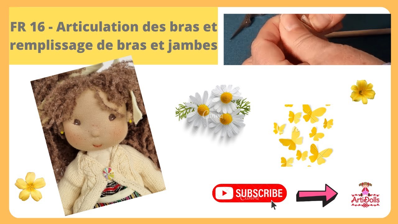 FR 16 -. Nous remplissons les bras articulés ainsi que les jambes