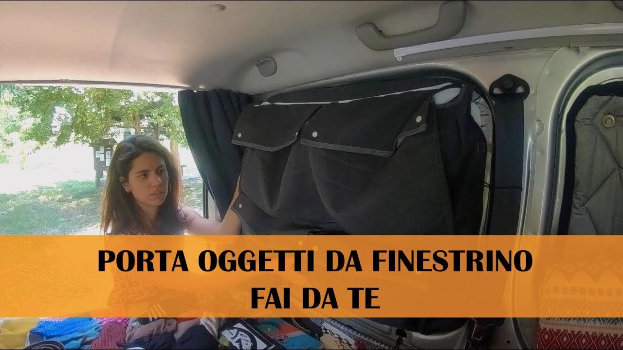 Sacca porta oggetti per il finestrino del van: come costruirla [Camperizzazione Ep.#7]