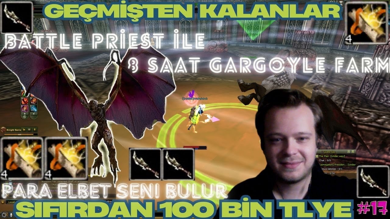 GEÇMİŞİN İZLERİ BATTLE PRİEST İLE 8 SAAT GARGOYLE FARM SERİ BES MD KNİGHT ONLİNE SIFIRDAN BP #17