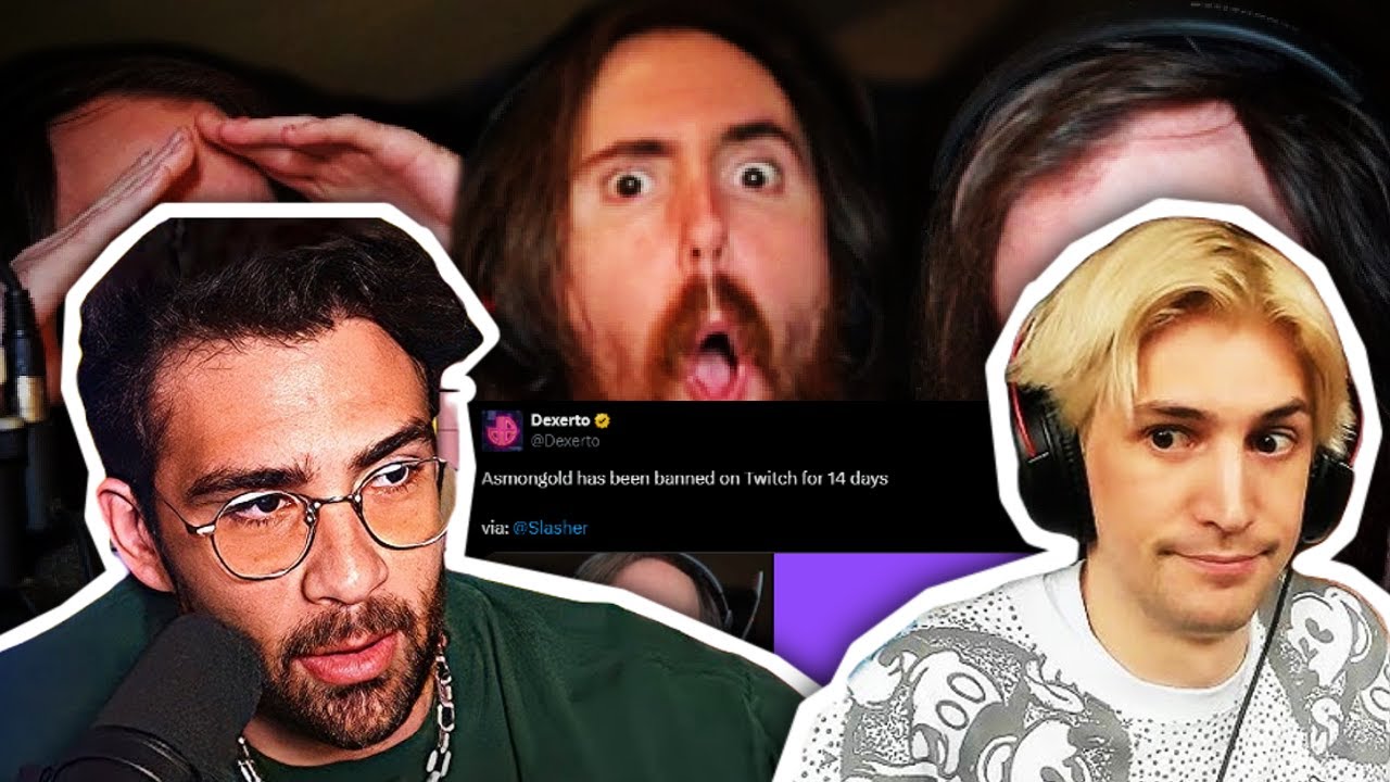 TWITCH Streamers React to ASMONGOLD BANNED on LIVE! (xQc | Nickmercs | nmplol | HasanAbi)