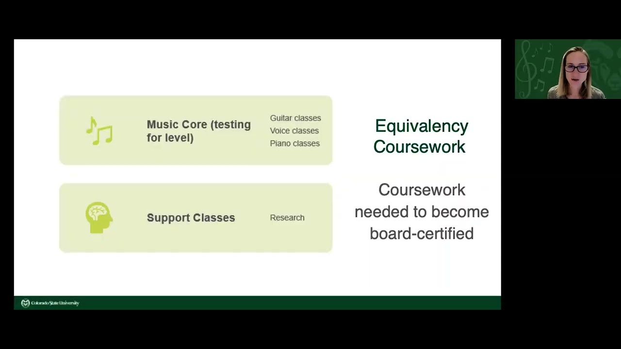 Information About the Colorado State University Music Therapy Equivalency Plus Master's Program