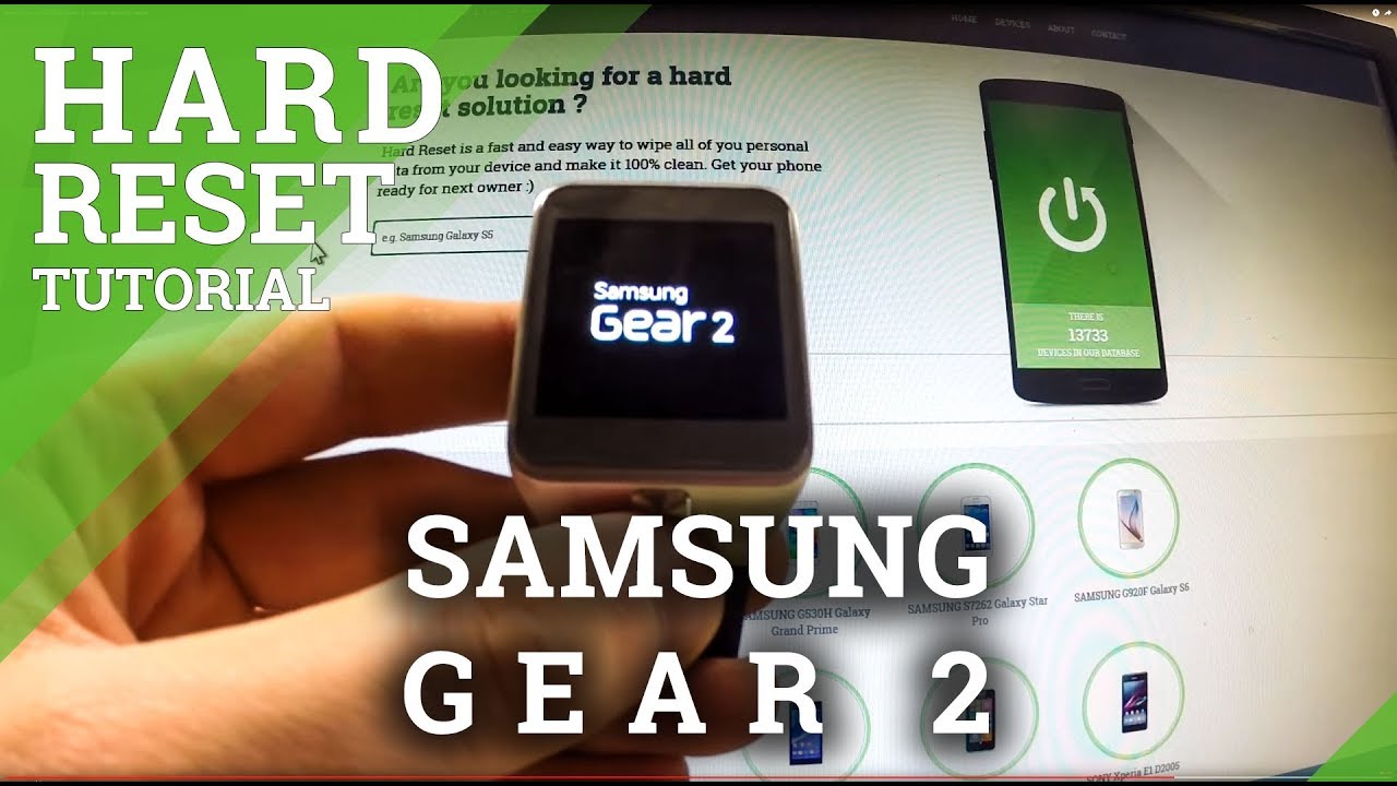 Hard Reset SAMSUNG Gear 2 - factory reset by menu