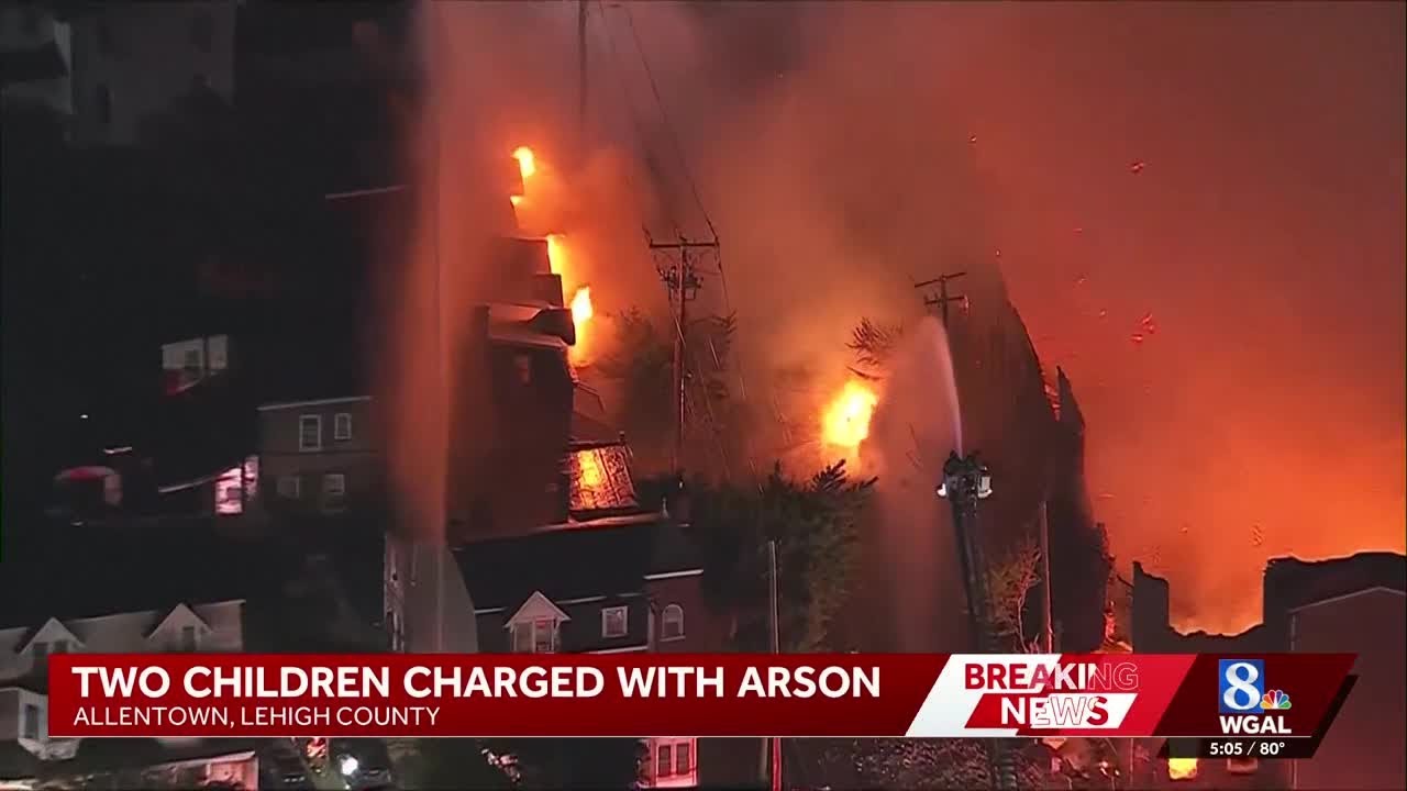 2 juveniles face arson charges following Allentown blaze, DA says