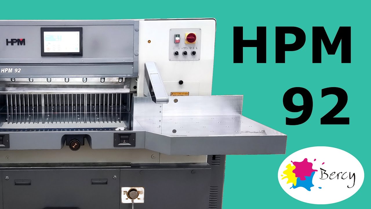 Guilhotina Automática HPM 92 Hidráulica com Programação