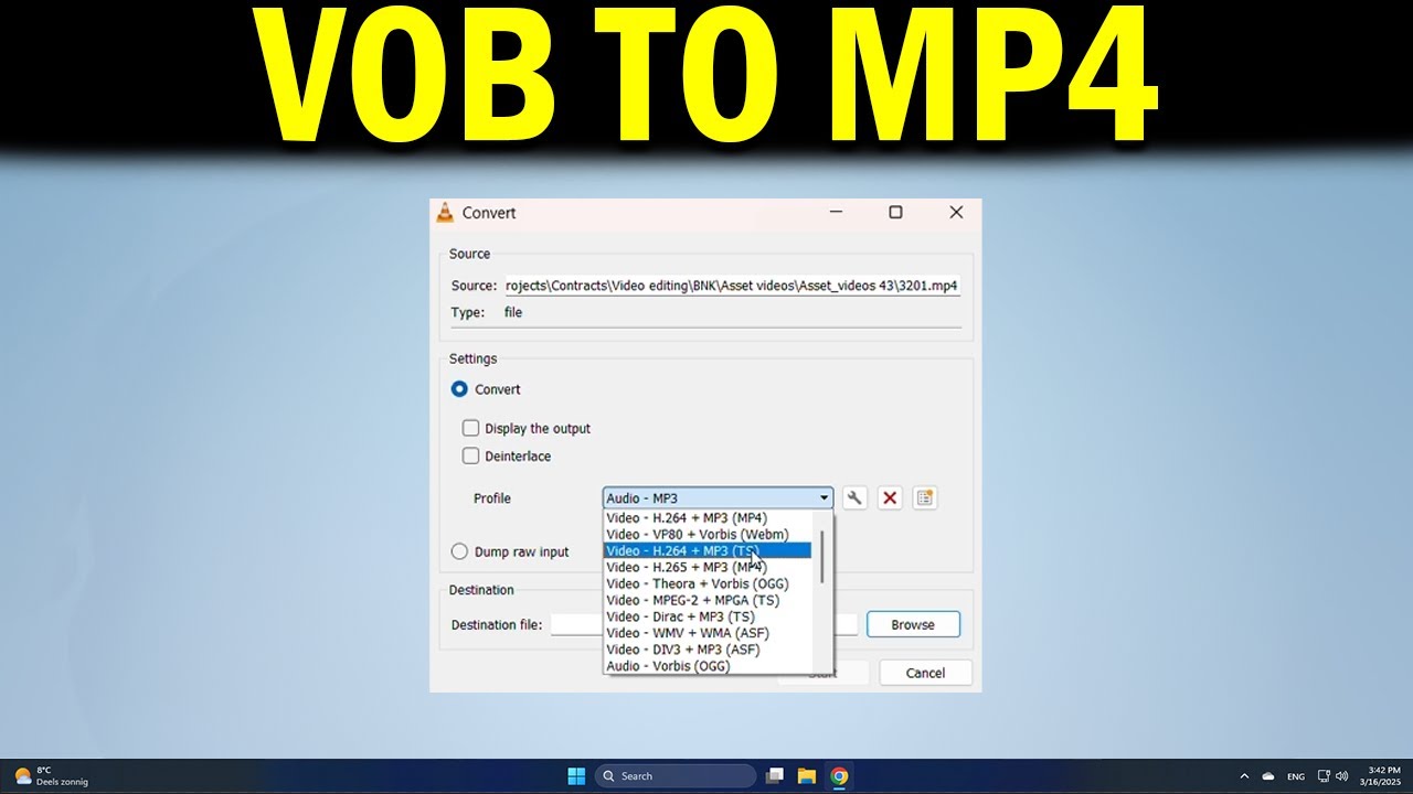 Как конвертировать VOB-файл в MP4 Конвертировать VOB в MP4 с помощью VLC Media Player