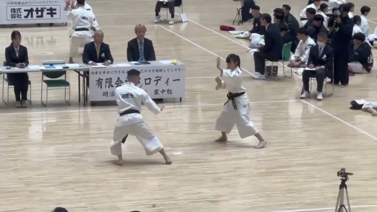 2025 全日本学生少林寺拳法大会(インカレ)　男女二段以上　一位❗日体大少林寺拳法部
