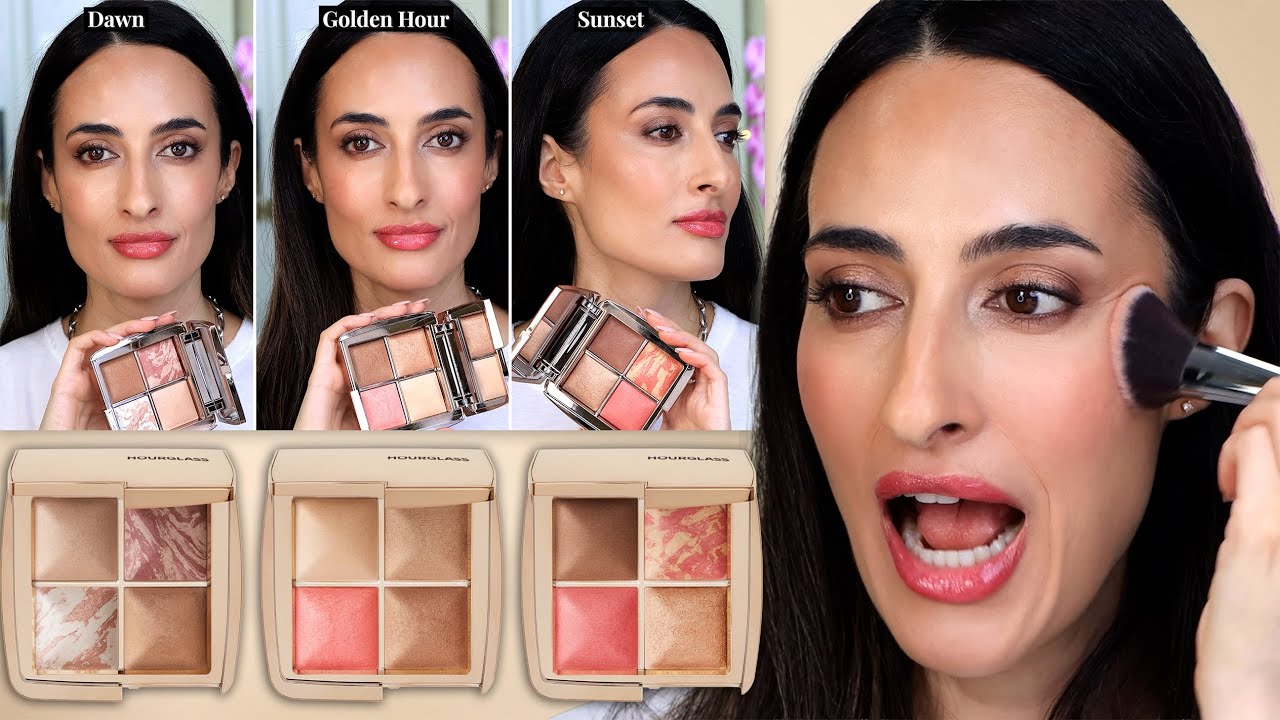 Hourglass 2025 Palettes - Dawn, Golden Hour, Sunset: Swatches, Demos + Duplicate Detector App 🔍