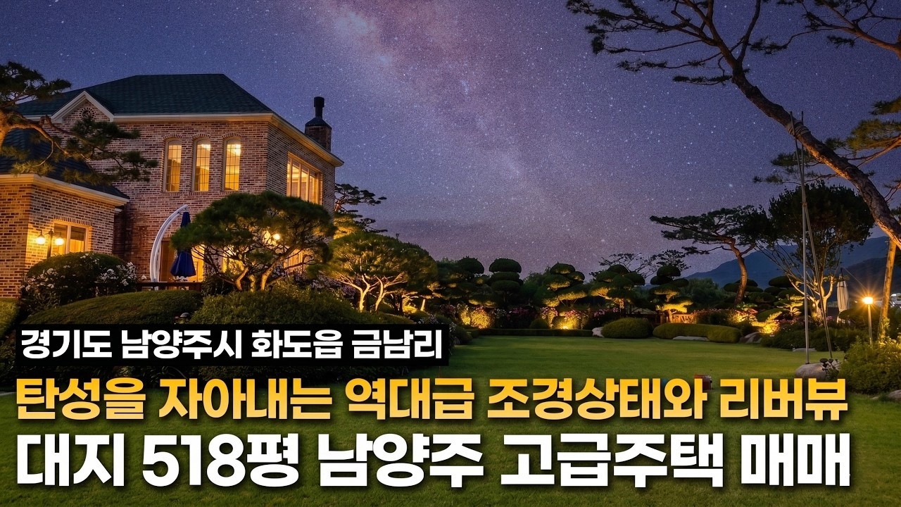 《희귀매물》 대지518평 역대급조경 북한강뷰가 탄성을 자아내는 남양주시 화도읍 고급주택 매매 korean luxury house tour 북한강변 단독 전원주택