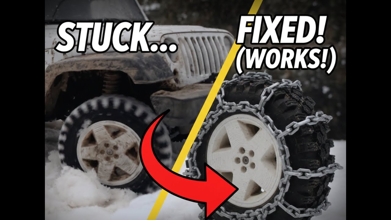 3D Printed RC Jeep Snow Chains | Print2Drive Upgrade Series