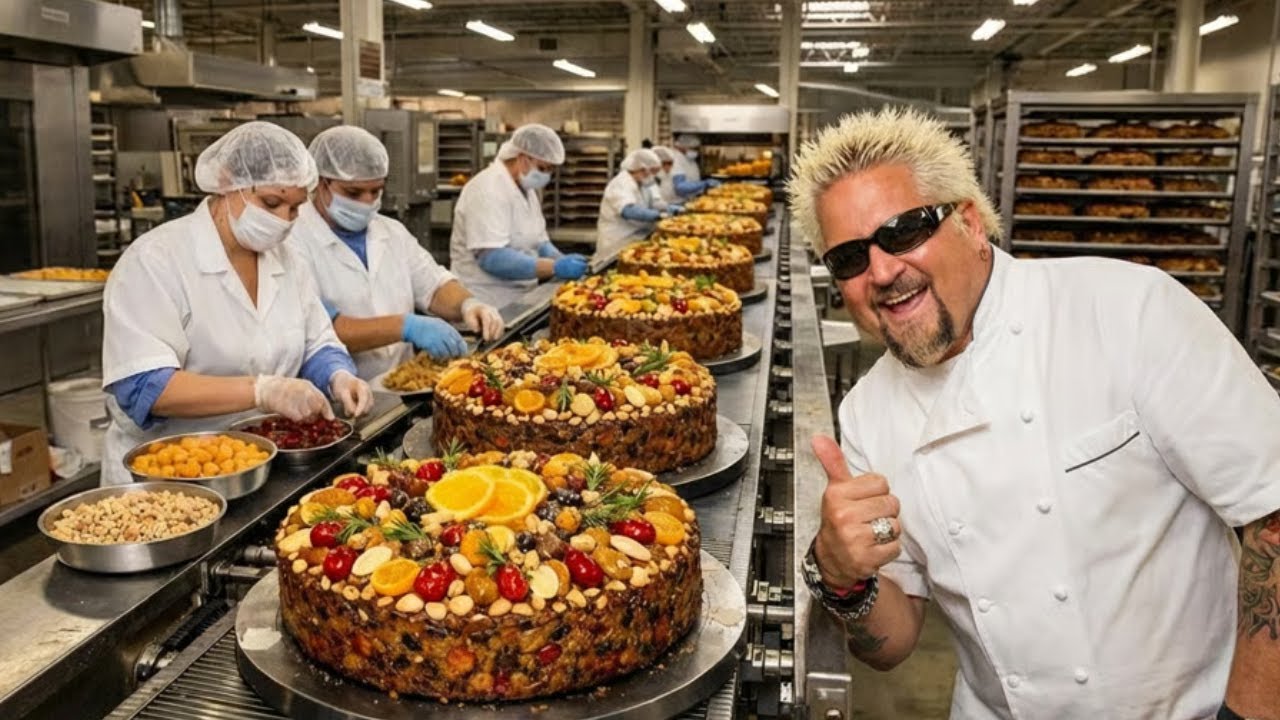Inside the Fruit Cake Factory: A Traditional Holiday Classic with Guy Fieri (Full Process)