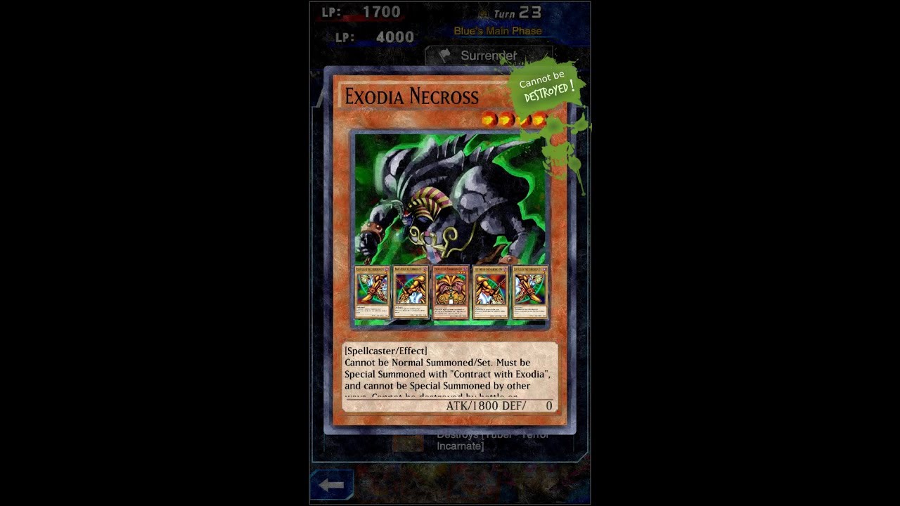 Yugioh Duel Links - Exodia Necross cannot be Destroyed! But...