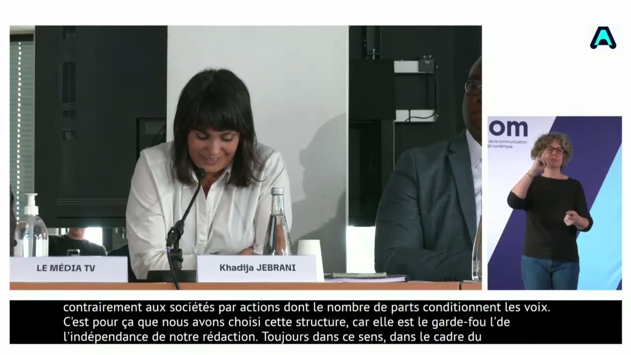 Auditions de Le Média TV à l'Arcom pour la TNT - 12 Juillet 2024
