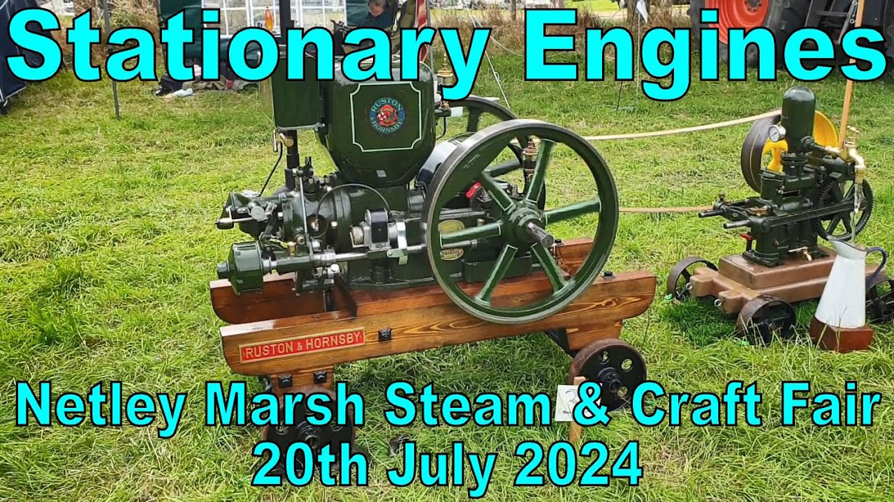 Stationary engines at Netley Marsh NMSCS 2024 steam rally