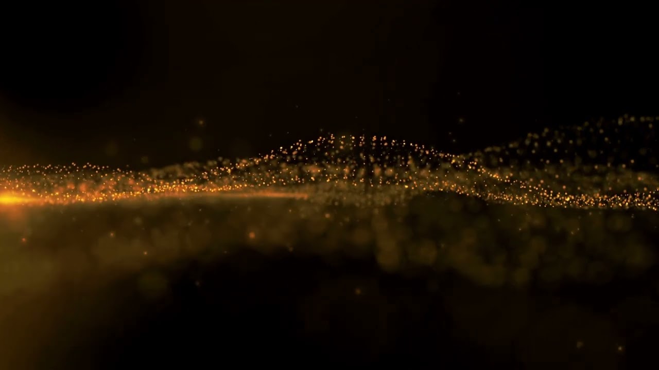 4K LUXURIOUS WAVE GOLD PARTICLE | AWARDING BACKGROUND |Teacher Burnz