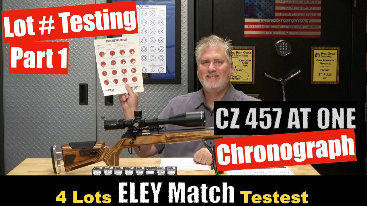 Проверка точности номера партии ELEY — ARA Benchrest — Часть 1
