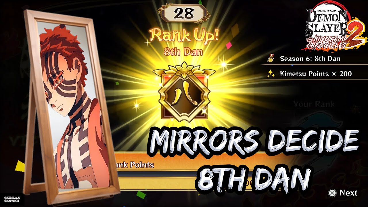 Mirrors Decide 8th Dan | RTCR S3 E12 | Demon Slayer Hinokami Chronicles 2 | Ranked Matches