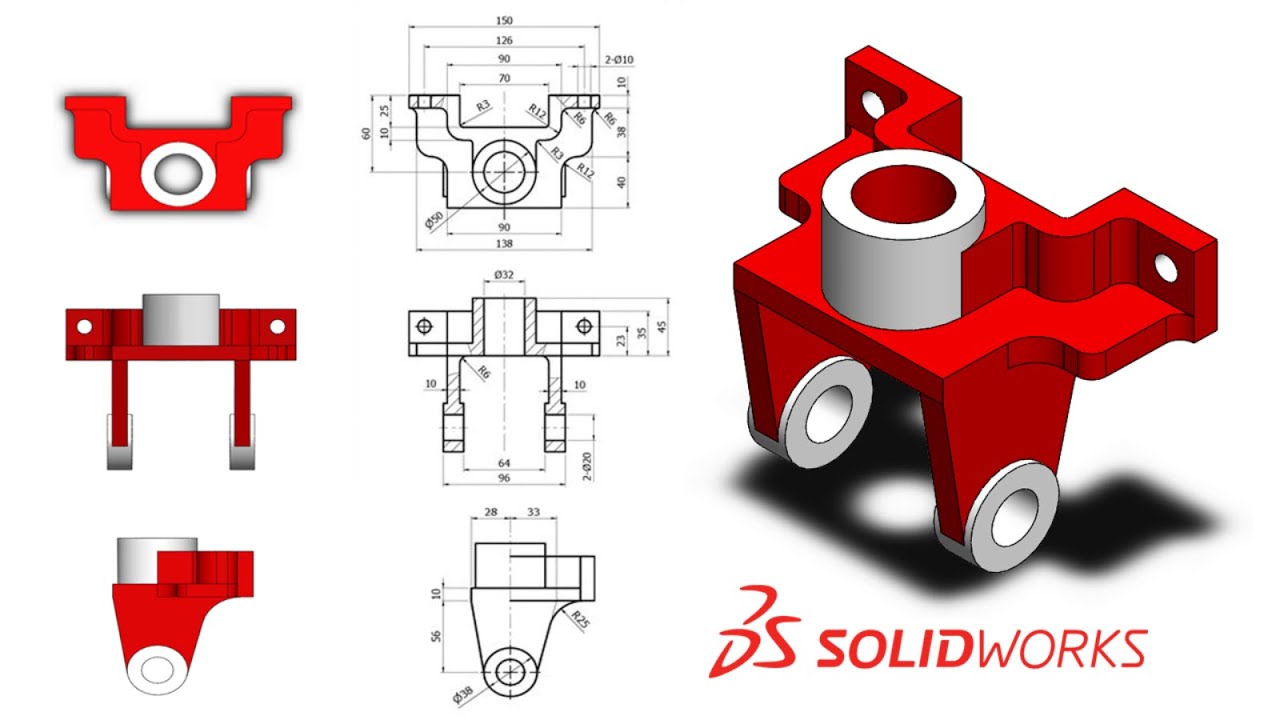 Solidworks Örnek Çizim - Zor #3