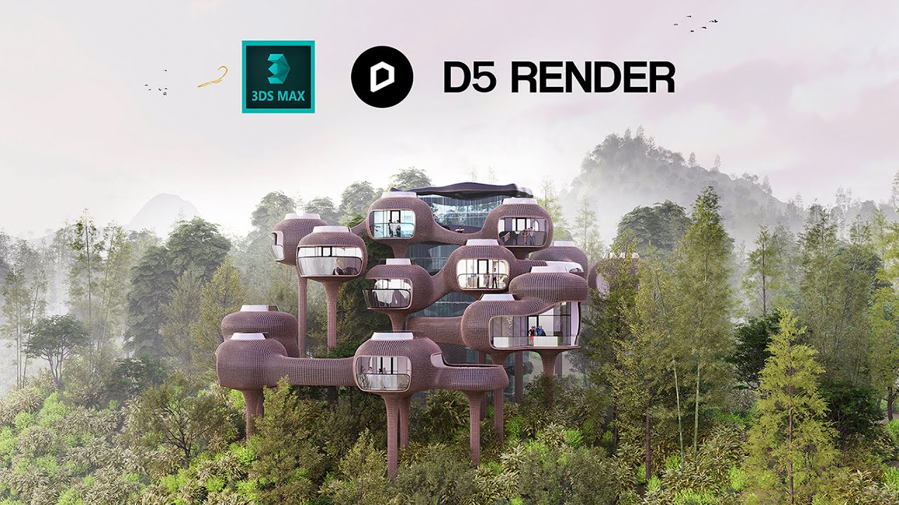 Making of Bird's Nests Resort  - Timelapse | 3ds Max & D5 Render