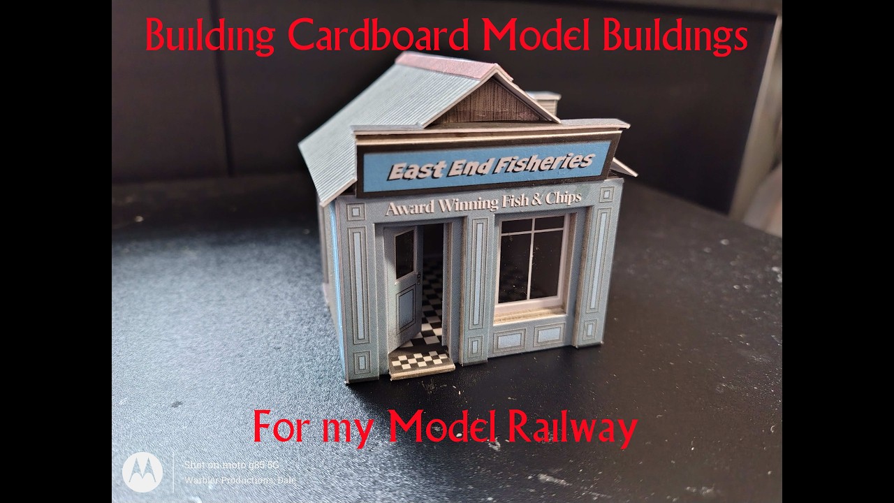 Building some card building kits for my model railway