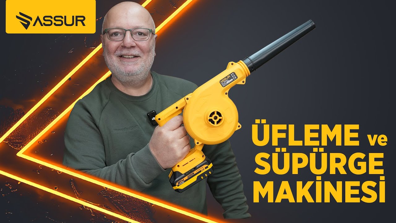 ASSUR ŞARJLI SÜPÜRGE VE HAVA ÜFLEME MAKİNESİ