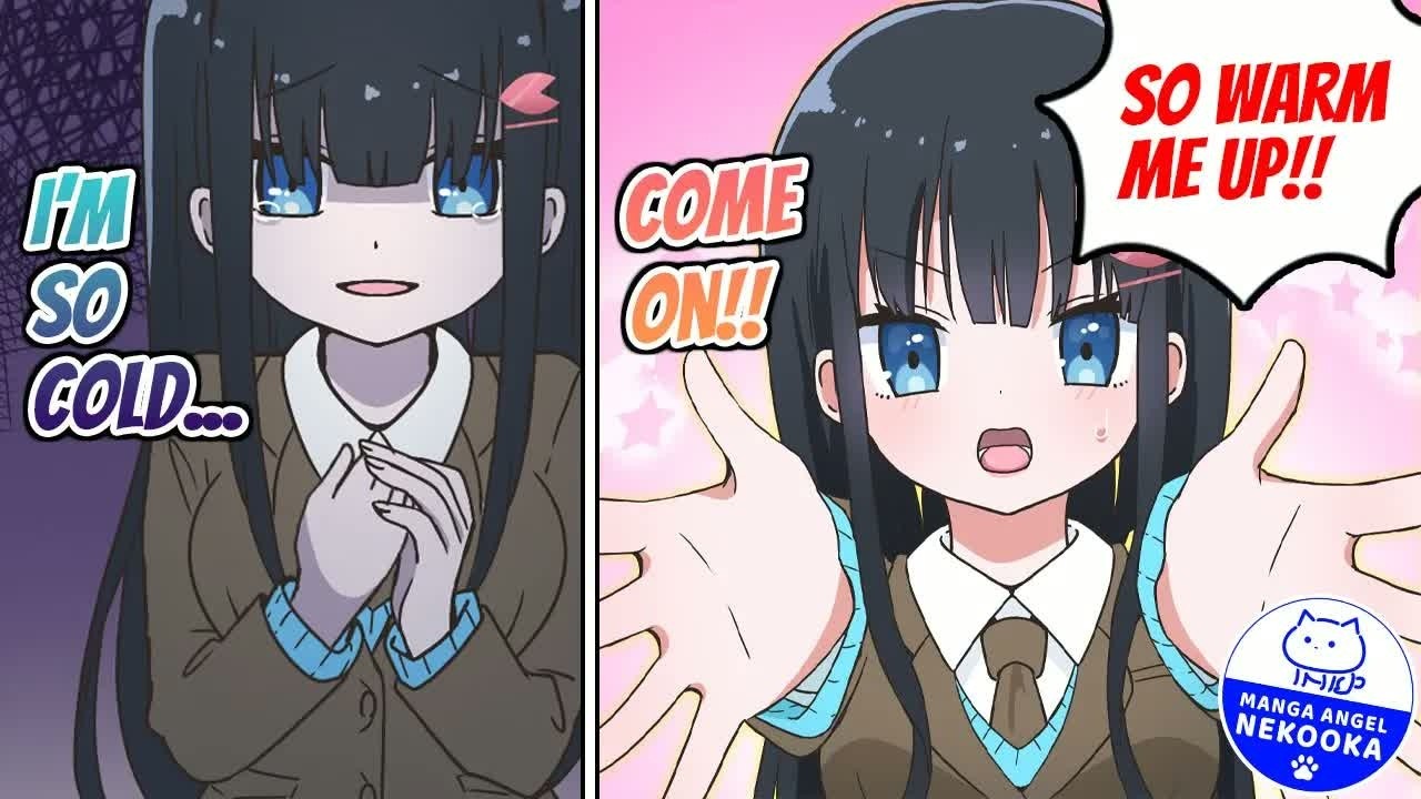 【Manga】The hottest girl in school who is really sensitive to cold weather asked me to warm her