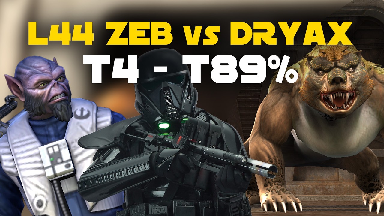 Тестируем нового лидера против Dryax, 4-й уровень: гайд | SWGOH Era Coliseum