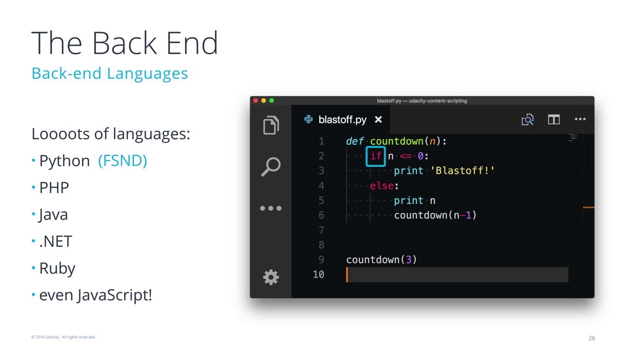 Web Development Languages - Back-End Languages
