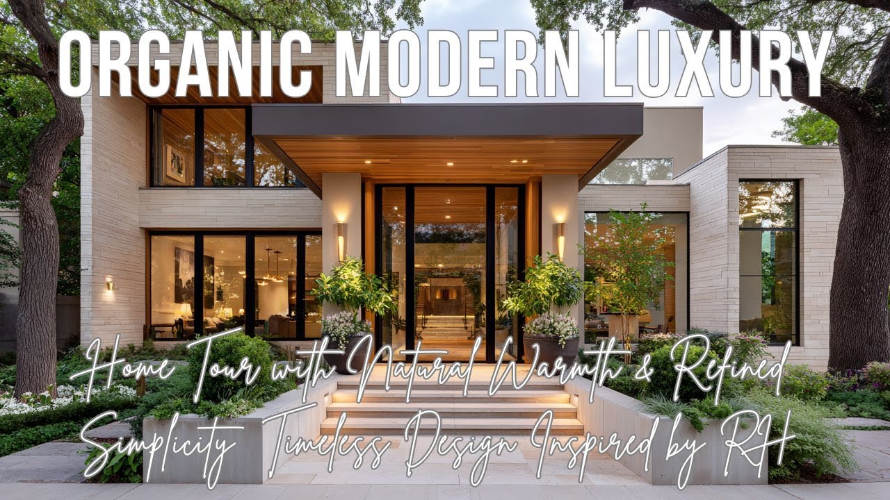 Organic Modern Luxury Home Tour with Natural Warmth & Refined Simplicity  Timeless Design Inspired b