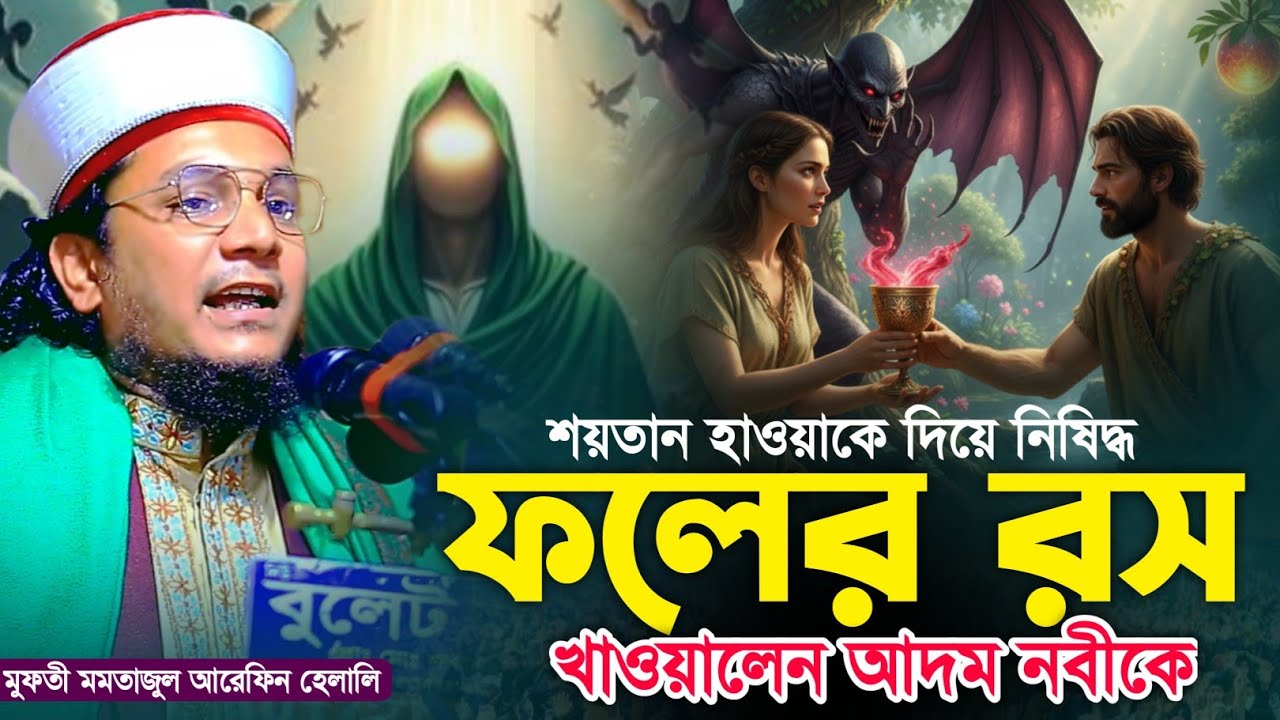 শয়তান হাওয়াকে দিয়ে নিষিদ্ধ ফলের রস খাওয়ালেন আদম নবীকে || মাওলানা মমতাজুল আরেফিন হেলালী || DIP TV