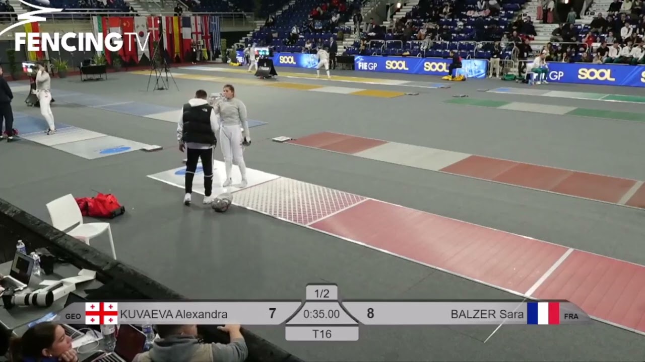 T16 🇬🇪 KUVAEVA Alexandra 11:15 BALZER Sara 🇫🇷