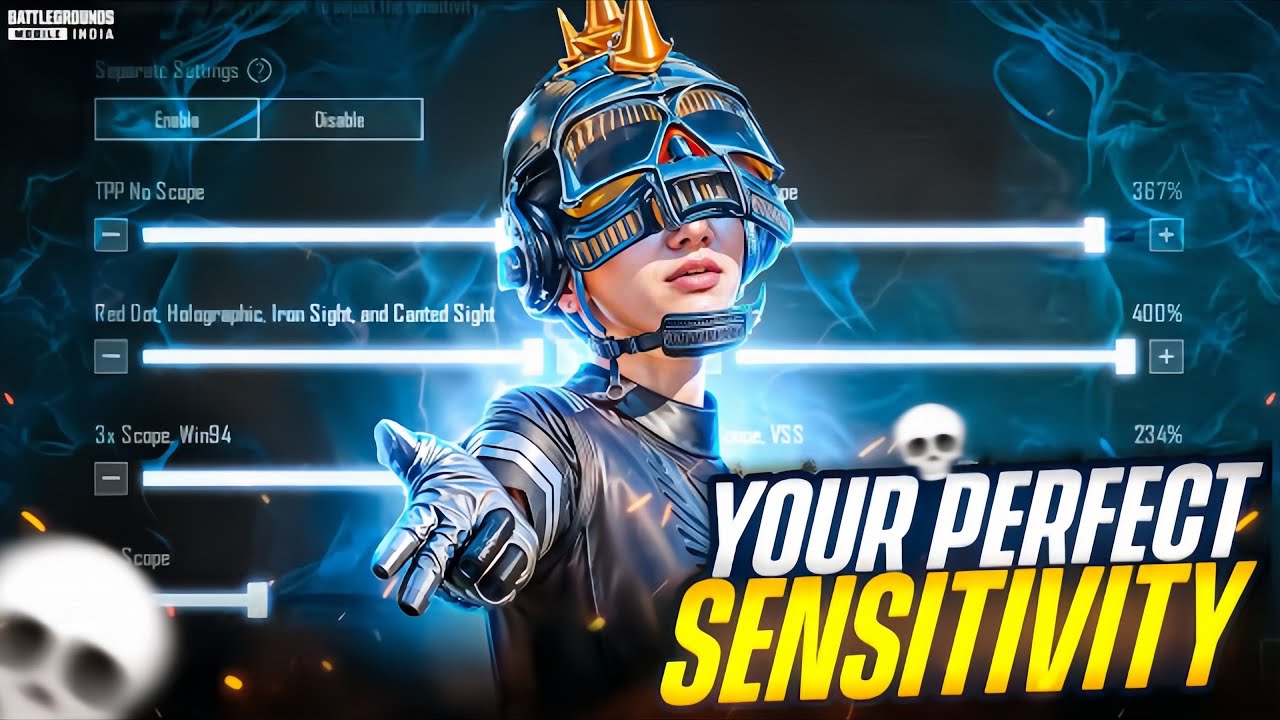 YOUR PERFECT SENSITIVITY | BGMI SENSITIVITY CODE TODAY I BGMI ZERO RECOIL SENSITIVITY CODE