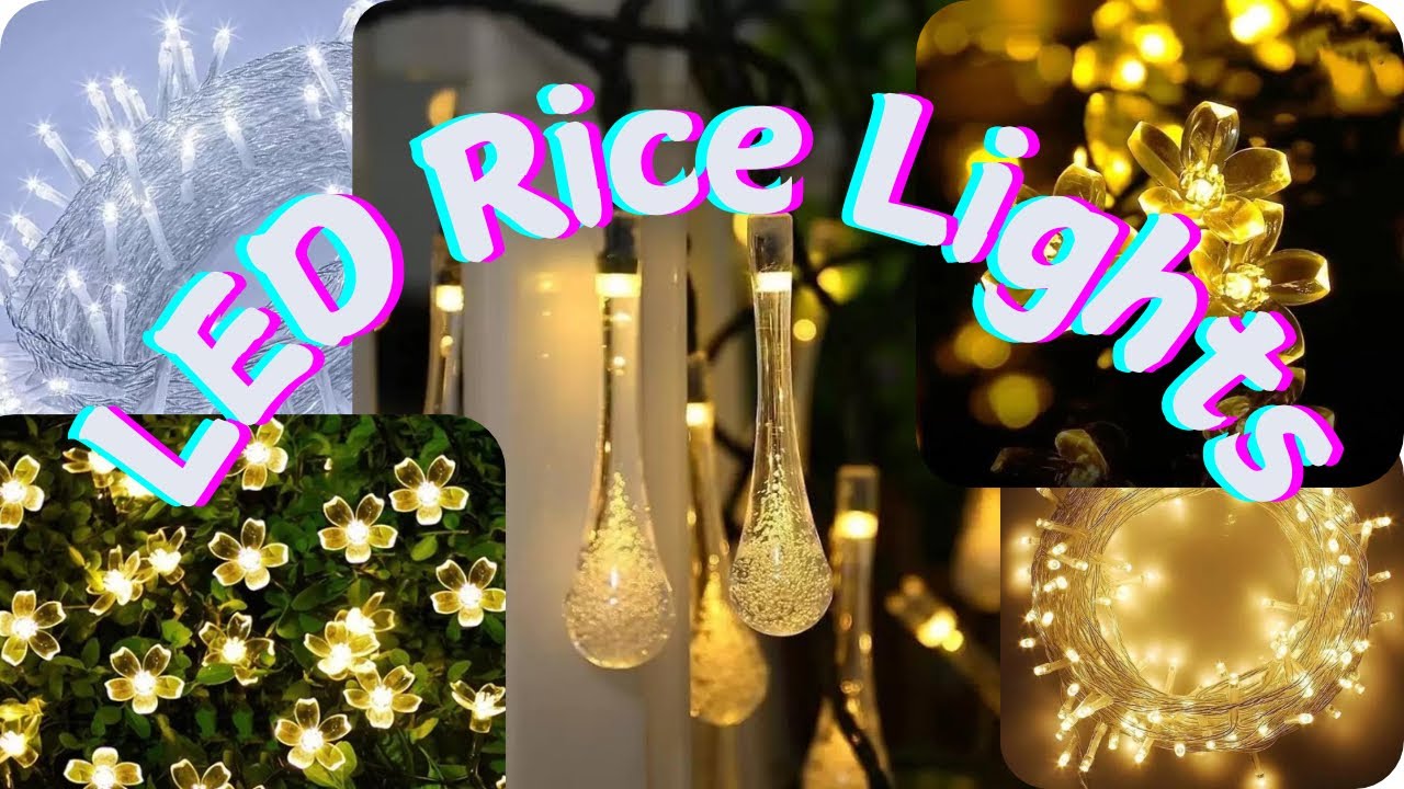 Decorating LED lights | Rice Lights | Yellow Steady Flower Lights | Water Drop Lights