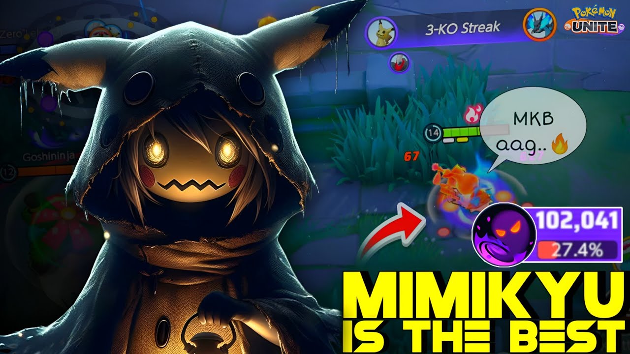 THIS IS WHY I SUGGEST MIMIKYU FOR EVERY SOLO QUEUE PLAYER 😉 | POKEMON UNITE   