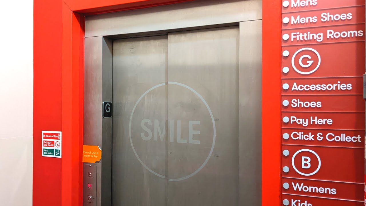Efficient TK Maxx (or Wagamama?) lift with unique Stentorgate announcements!