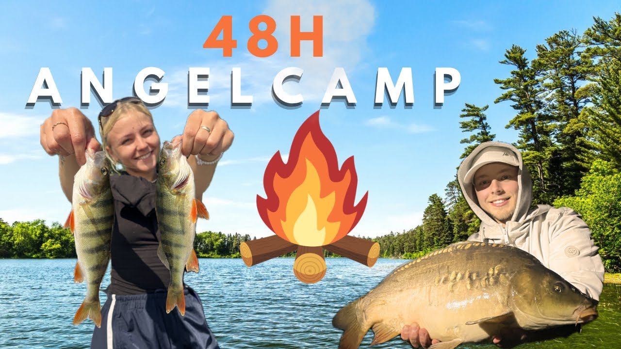 48 Stunden ANGELCAMP - Tag & Nacht am Wasser!🌙