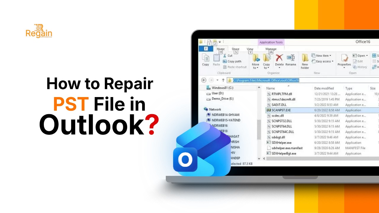 How to Repair PST File in Outlook? | Regain Software Official