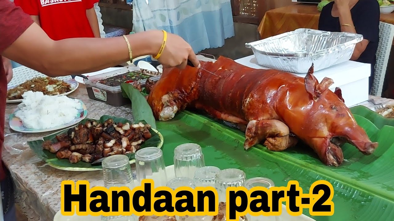 Handaan part-2 | Lechon | pork liempo | Dinuguan | pancit bihon | Simple living in an island