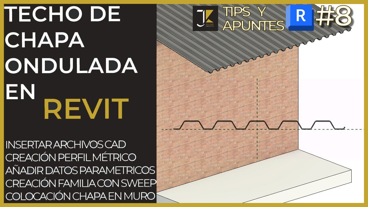 REVIT | Apuntes y tips | Nº8 - Creación familia de chapa / lámina ondulada con perfil métrico.